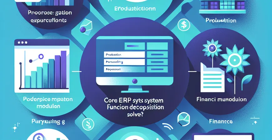 ERP 系统核心功能拆解：生产、采购、财务模块各解决什么问题？
